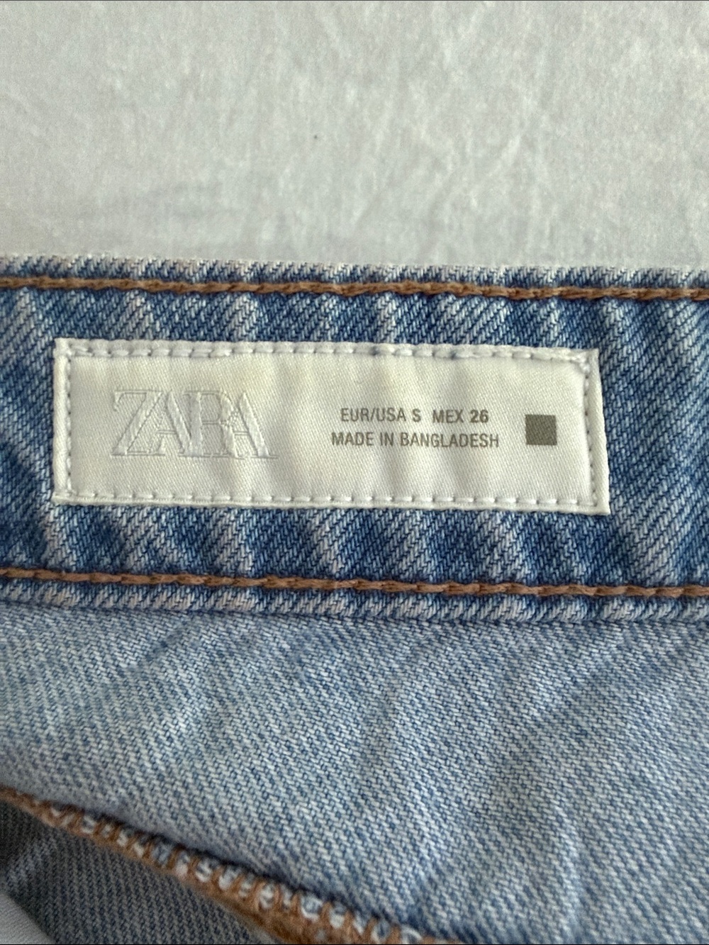 Zara Light Blue Denim Skort | Small - Picture 6 of 8